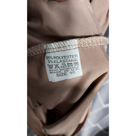 Womens Club L London Dress Size 10 Brown Smart/Evening Sheath Dress - Picture 6 of 7